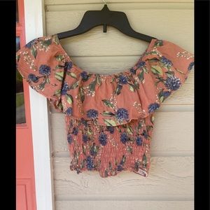 Ginger G crop top. Womens/Jrs  worn once. Excellent condition!!